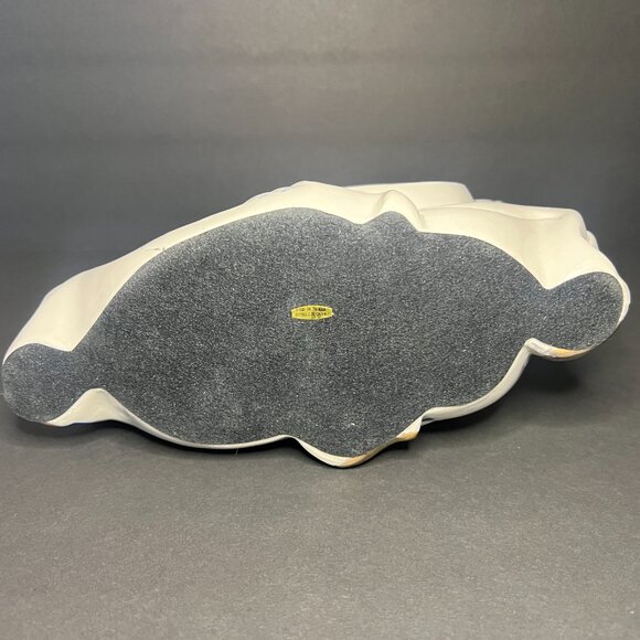 Vintage RARE Hand Painted Porcelain Blue & White Gold Unicorn Quartz Table Clock - Picture 8 of 12